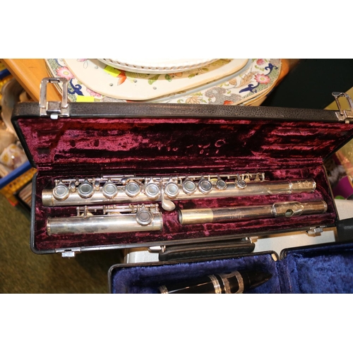 241 - Cased Buffet E Flute and a Cased Buffet of Paris Clarinet