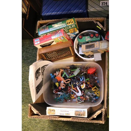 272 - Large collection of assorted Children's toy figures to include Deetail, Lead Painted Soldiers etc