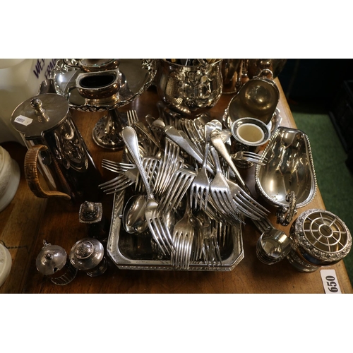 338 - Large collection of 19thC and Later Silverplated Tableware and Flatware