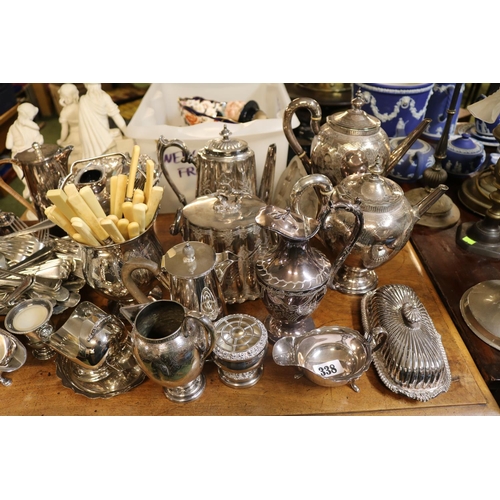 338 - Large collection of 19thC and Later Silverplated Tableware and Flatware