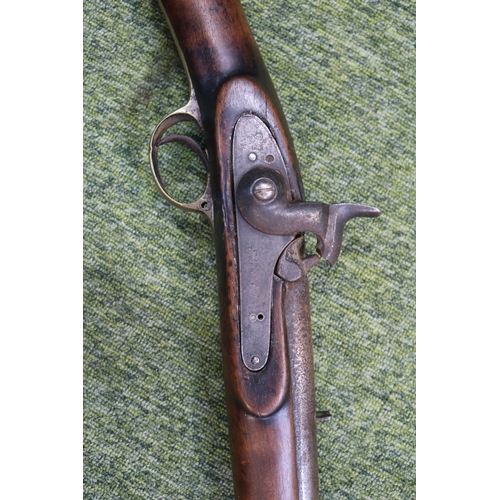 53 - British Barnett Model 1853 Enfield Percussion Rifle Musket Tower Marked