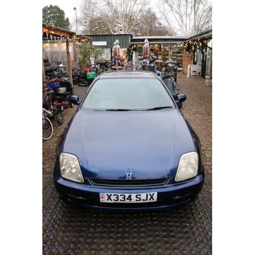 744 - Honda Prelude 2.0l Auto 2 Door Blue 122k Miles No MOT V5 Present 1 Key New Battery Running