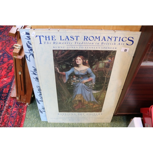 11 - The Last Romantics Barbican Art Gallery poster and a RSC The Taming of the Shrew Poster