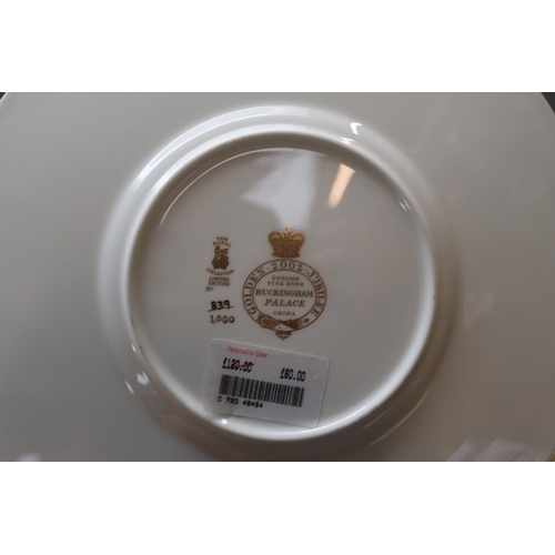 12 - English Fine Bone China Buckingham Palace Golden Jubilee Her Majesty Queen Elizabeth II limited edit... 