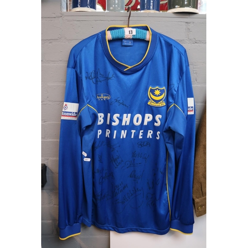 13 - Portsmouth FC 2000 - 02 Jersey Size XL signed