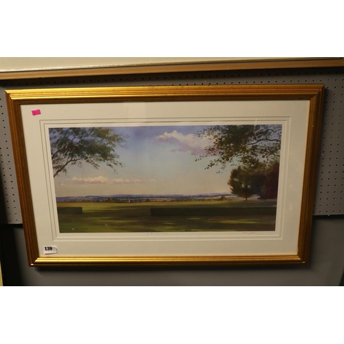 130 - William Garfit framed print entitled 'A View From Coton Park'  signed in Pencil