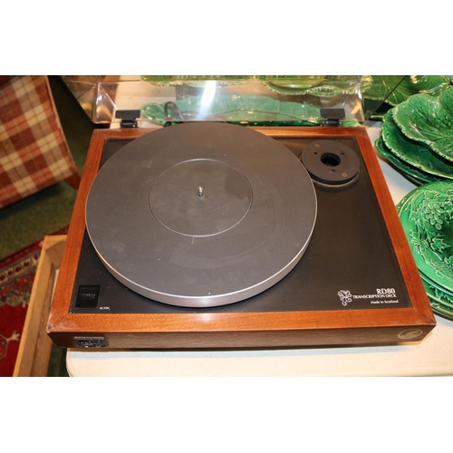 142 - Ariston Audio RD80 Transcription Deck Scottish Turntable (Stylus and Arm Missing)