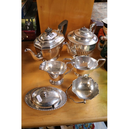 178 - Collection of assorted Silver Plated Tea ware and tableware