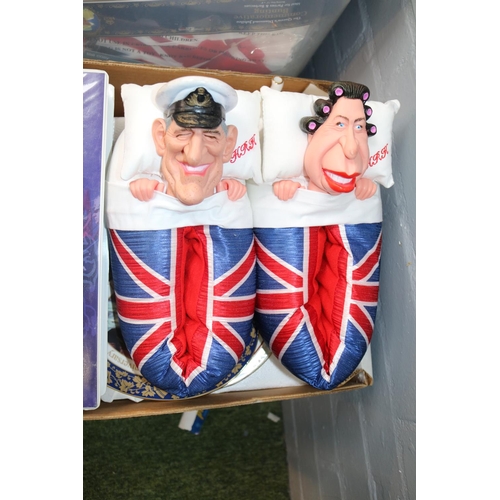 18 - Large Collection of Royal Commemorative to include Spitting Image Slippers, Bells Scotch Whisky, Fin... 