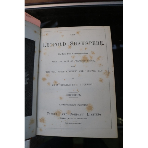 62 - The Leopold Shakspere (Shakespeare) published by Cassell and Company Limited in Leather binding