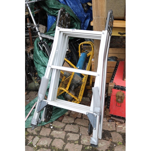 698 - Folding Aluminium Ladder