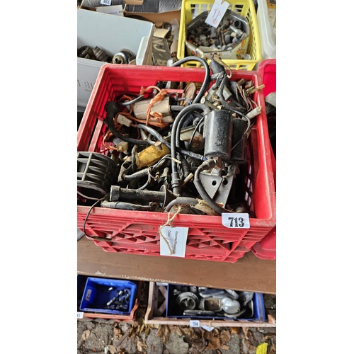 713 - Box of Assorted Motorcycle Coils