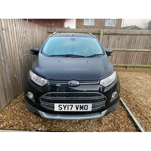 736 - Ford JK8 EcoSport Titanium Turbo 5 Door Petrol Black 93,000 with MOT March 2025 with Key and V5 CAT ... 