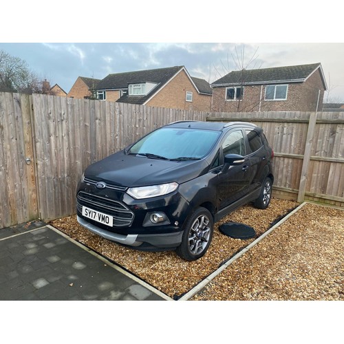 736 - Ford JK8 EcoSport Titanium Turbo 5 Door Petrol Black 93,000 with MOT March 2025 with Key and V5 CAT ... 