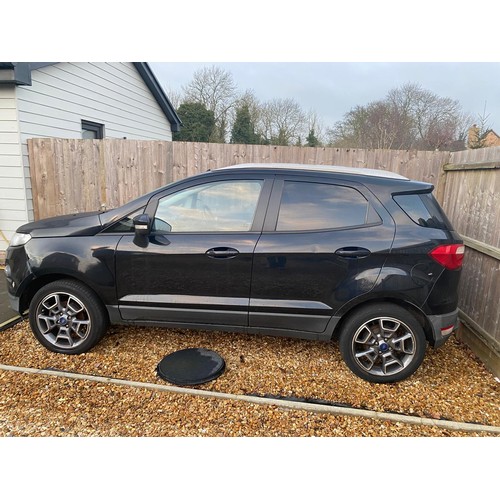 736 - Ford JK8 EcoSport Titanium Turbo 5 Door Petrol Black 93,000 with MOT March 2025 with Key and V5 CAT ... 