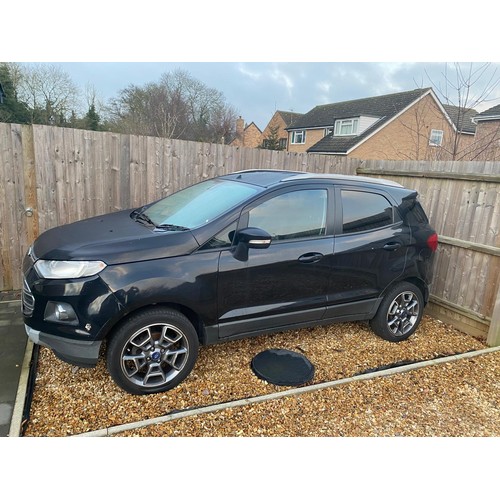 736 - Ford JK8 EcoSport Titanium Turbo 5 Door Petrol Black 93,000 with MOT March 2025 with Key and V5 CAT ... 