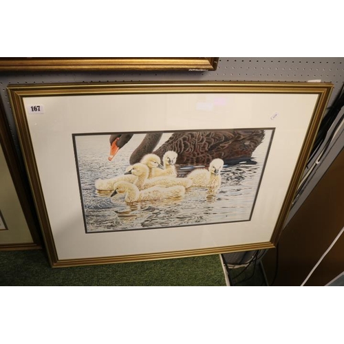 167 - Michael Hampton 'The Cream Quintet' framed watercolour