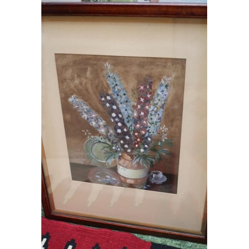 36 - 3 Framed Watercolours to include Ann Blockley Still life