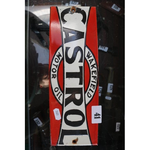 41 - Vintage 'Castrol' Wakefield Advertising sign 30cm in Length