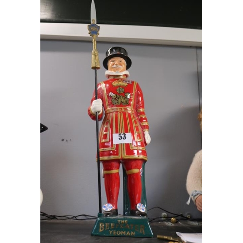 53 - The Beefeater Yeoman Decanter by Carltonware