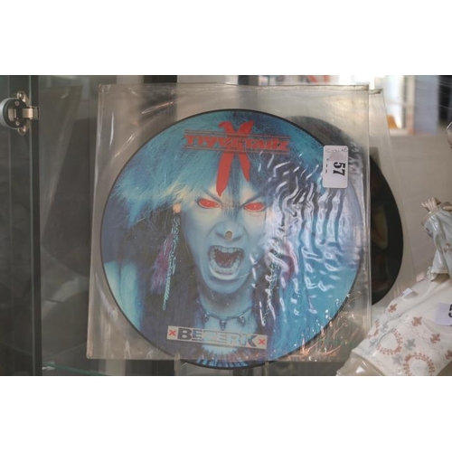 57 - Rare Vinyl Picture disc for Tigertailz Bezerk