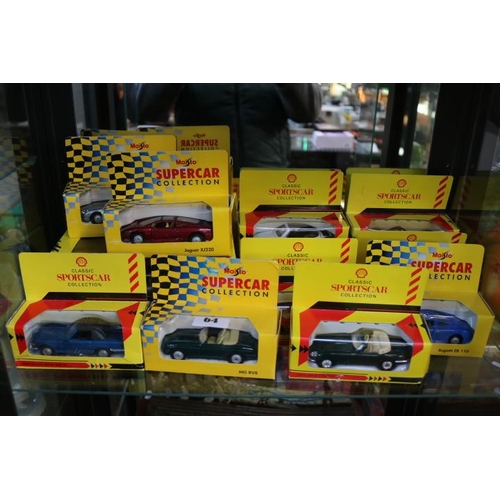 64 - Collection of Boxed Maisto Supercar Collection Cars to include Mercedes Benz, MG RV8, Ferrari 288 GT... 