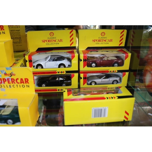 64 - Collection of Boxed Maisto Supercar Collection Cars to include Mercedes Benz, MG RV8, Ferrari 288 GT... 