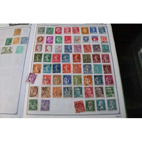 93 - Stanley Gibbons Stamp Album with assorted Mint hinged and Cancelled stamps