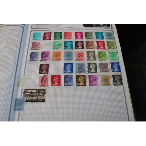 93 - Stanley Gibbons Stamp Album with assorted Mint hinged and Cancelled stamps