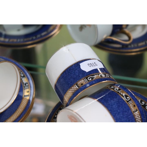 96 - Collection of Wedgwood Coffee cans with applied gilt detail (6)