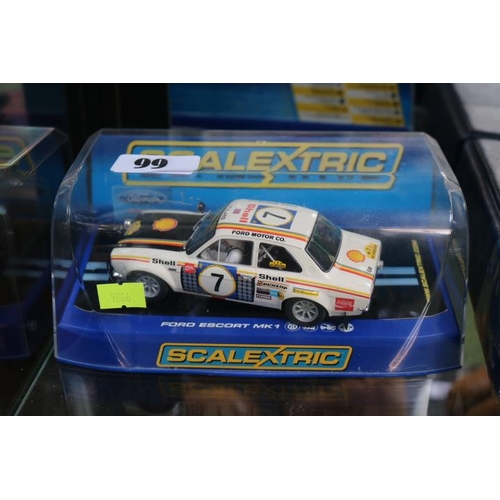 99 - Cased Scalextric For Escort MK1