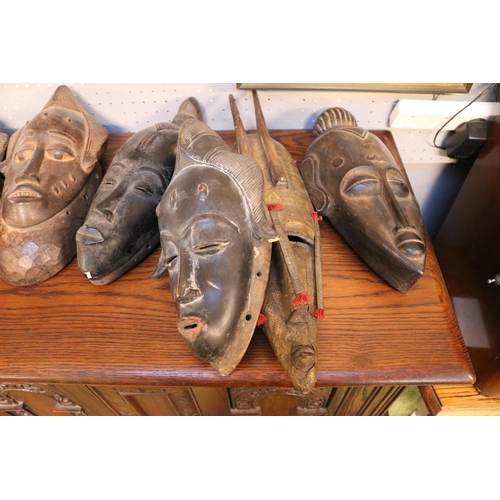 300 - Collection of Ethnographic Tribal Masks to include Ivory Coast (8)