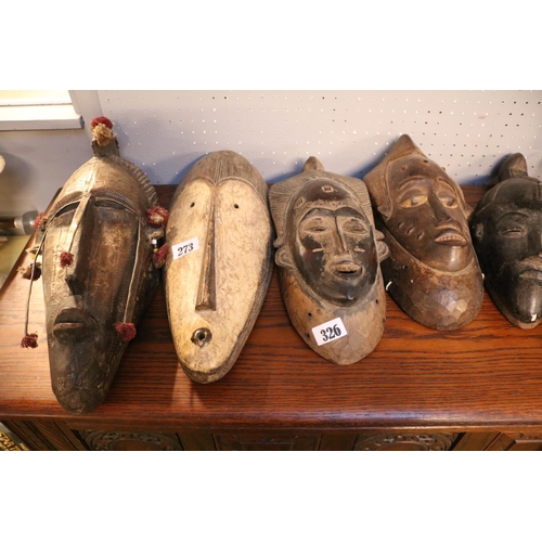 300 - Collection of Ethnographic Tribal Masks to include Ivory Coast (8)