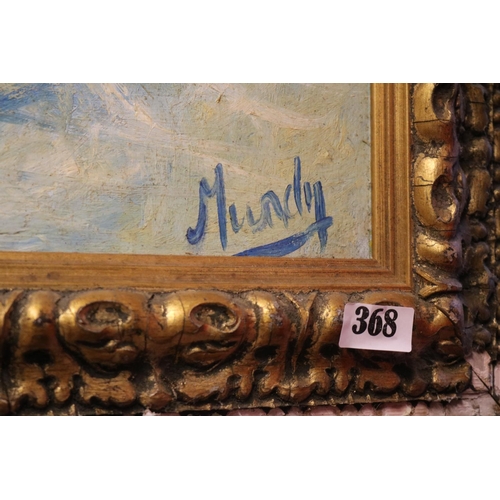 387 - Kenneth Roland James Mundy British 1928 - 1993 Large Gilt Gesso framed Painting entitled Madame Henr... 