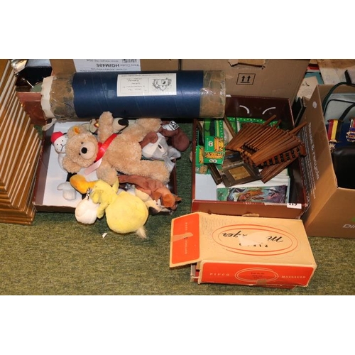 179 - Collection of assorted Toys to include Tea Cards, Pifco Massager, Steiff Teddy Bear, Ltd Edition Wil... 