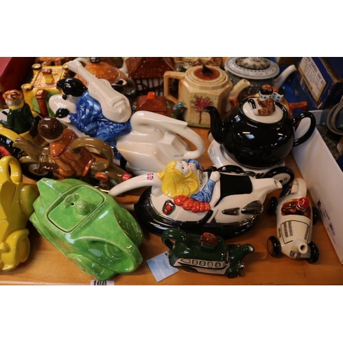 213 - Collection of assorted Novelty Automobilia Teapots to include The Silver Crane Company, Sadler, Teap... 