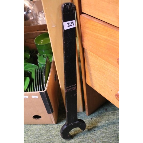 221 - Very Large Cast Iron Spanner