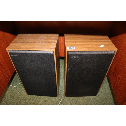 226 - Pair of Vintage Phillips Speakers