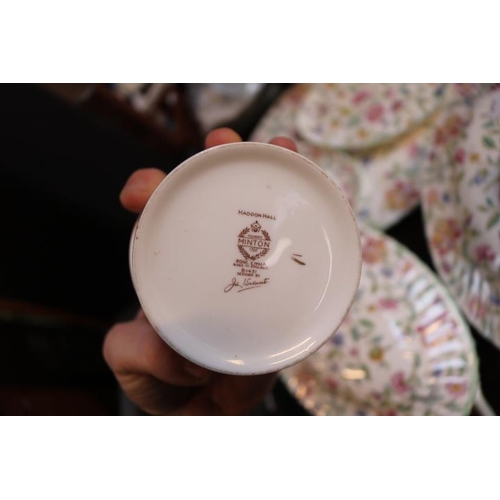 238 - Collection of Minton Haddon Hall tableware to include Tureens, Meat Plate etc.