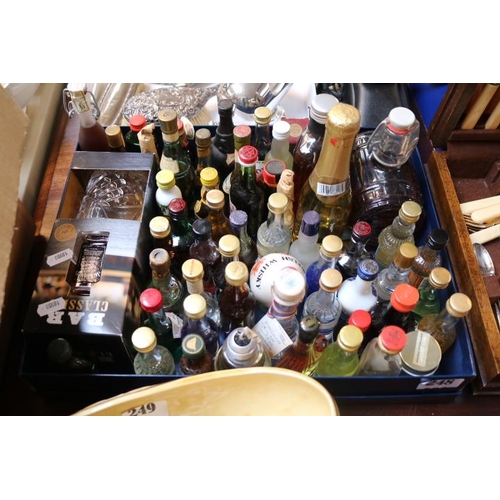 248 - Collection of assorted Alcoholic miniatures to include Jack Daniels, Janneau VSOP etc.