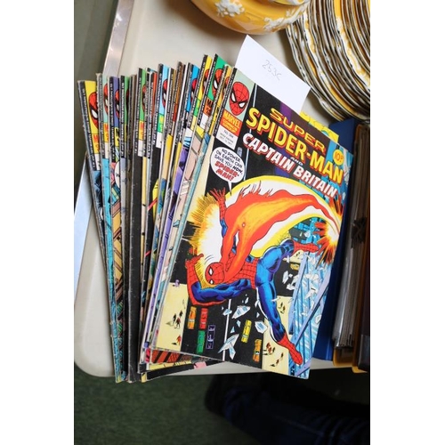 253C - Collection of 25 Marvel Super Spider-man  Comics Mainly Late 1970s