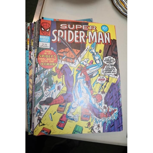 253C - Collection of 25 Marvel Super Spider-man  Comics Mainly Late 1970s