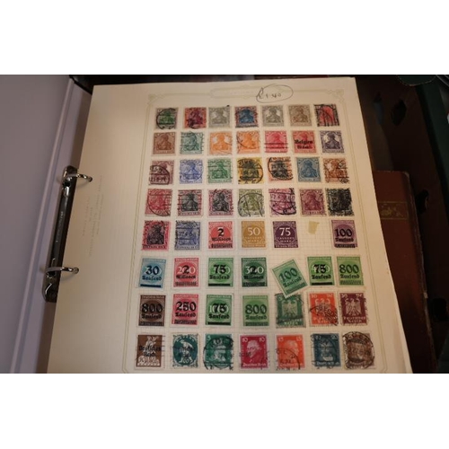 255 - Box of assorted World Stamps to include Austria, Assorted Albums etc.