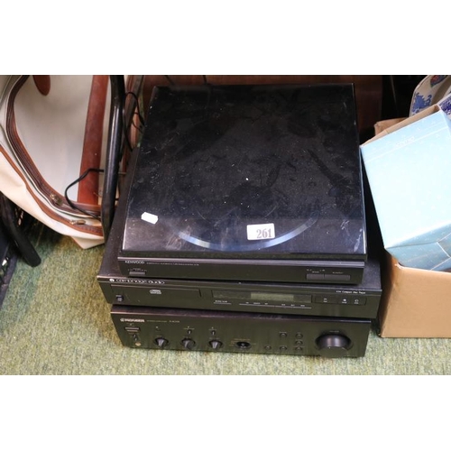 261 - Cambridge Audio CD Player, Pioneer Amp and a Kenwood Turntable