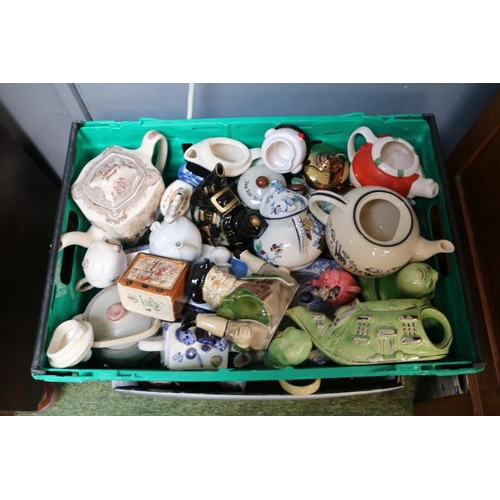 286 - 4 Boxes of assorted Novelty Teapots