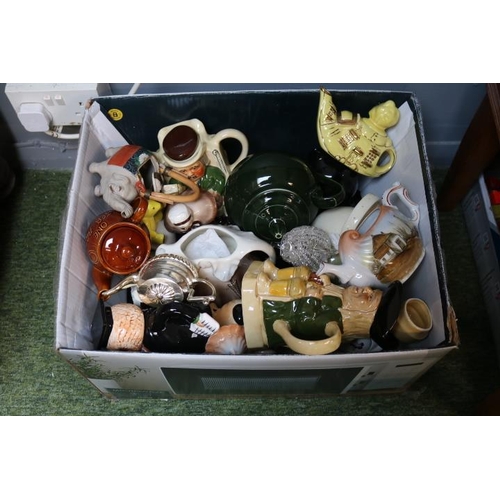 286 - 4 Boxes of assorted Novelty Teapots