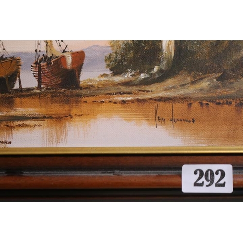 292 - Framed Maritime Painting signed to bottom right