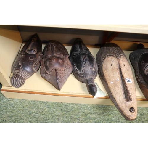 300 - Collection of Ethnographic Tribal Masks to include Ivory Coast (8)