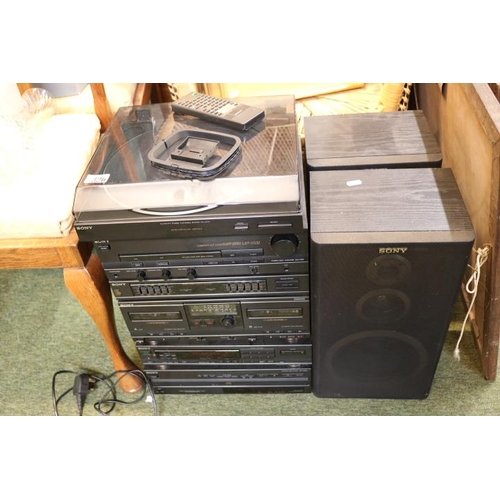 326 - Sony Stacking Hi Fi System with speakers