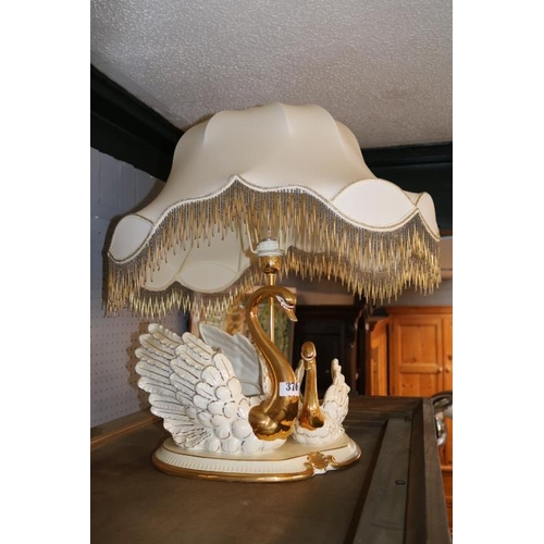 376 - Large Italian Ceramics Lamp Base with shade